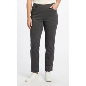 Gloria Vanderbilt Amanda Ponte Pants Size 16 32W x 27L Gray Stretch Trousers EUC